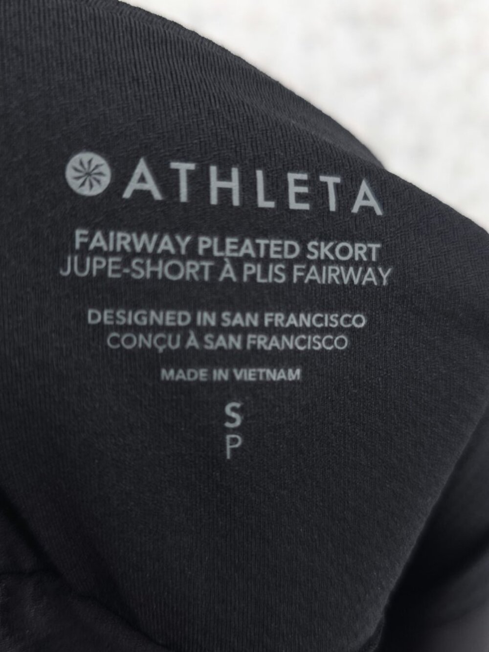 NWT ATHLETA Black Fairway Pleated Skort Size SMALL - Picture 5 of 8